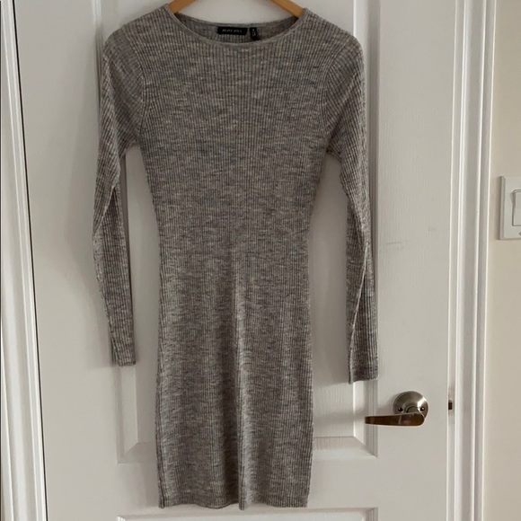 ASOS Knit Grey Marl Dress - Picture 1 of 4